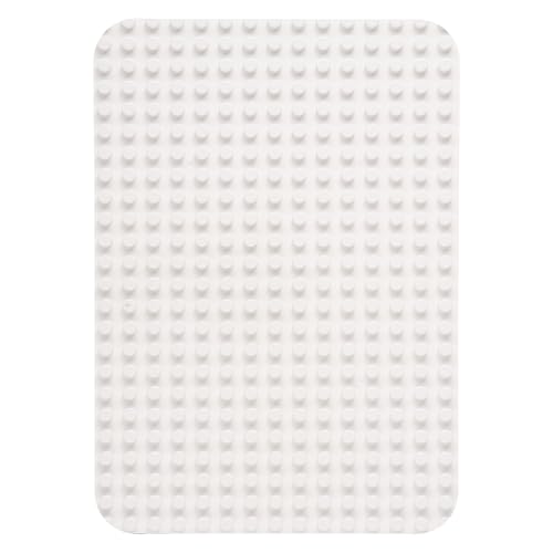 Strictly Briks Premium-Bauplatte – Kompatibel mit den meisten großen Bausteinmarken – Nur für Steine ​​mit großen Noppen geeignet – 15" x 10,5" (38,1 x 26,7 cm) – Weiß von Strictly Briks