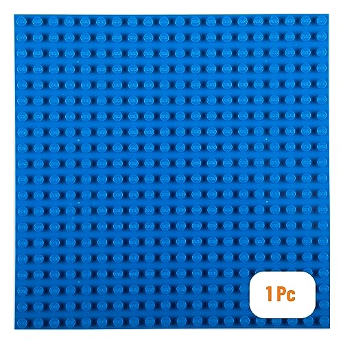 Strictly Briks - Stapelbare Premium-Bauplatte - kompatibel mit Bausteinen Aller führenden Marken - nur für Steine mit großen Noppen geeignet - 16,25" x 13,75" (41,3 x 34,9 cm) - Blau von Strictly Briks