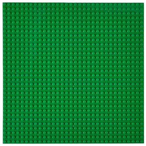 Strictly Briks Stapelbare Premium-Bauplatte - mit Allen großen Marken kompatibel - 10 x 10 (25,4 x 25,4 cm) - Grün von Strictly Briks