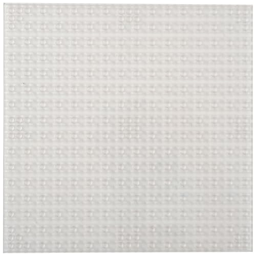 Strictly Briks Stapelbare Premium-Bauplatte - mit Allen großen Marken kompatibel - 10 x 10 (25,4 x 25,4 cm) - Transparent von Strictly Briks