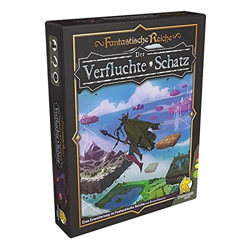 Strohmann Games | Fantastische Reiche – Der Verfluchte Schatz | Erweiterung | Kennerspiel | Kartenspiel | 2-6 Spieler | Ab 10+ Jahren | 20+ Minuten | Deutsch von Strohmann Games