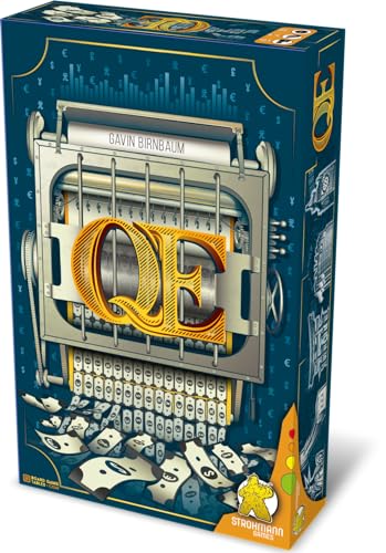 Strohmann Games , Q.E. , Famiienspiel , Strategiespiel , 3-5 Spieler , Ab 10+ Jahren , 30 Minuten , Deutsch von Strohmann Games