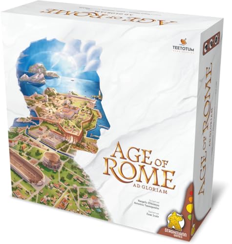 Strohmann Games , Age of Rome , Kennerspiel , Strategiespiel , 1-4 Spieler , Ab 12+ Jahren , 60-90 Minuten , Deutsch von Strohmann Games