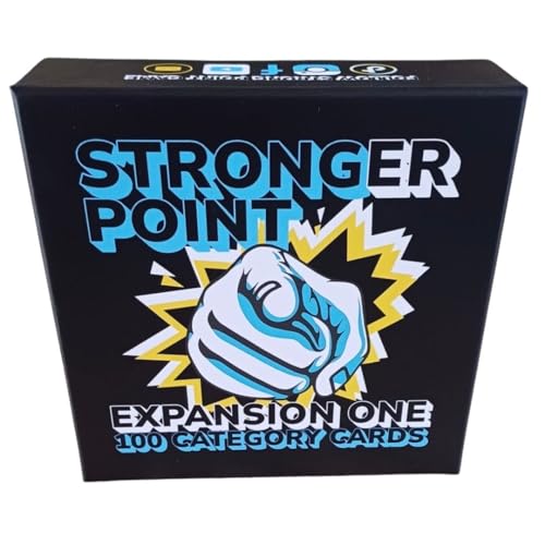 Strong Point - Stronger Point Expansion One | Trivia-Brettspiel-Erweiterung für Erwachsene & Familien | Spieleabende & Partys | 100 zusätzliche Kategorie-Karten | 8+ Spieler | Hit mit von Strong Point