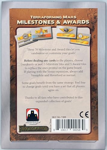 Terraforming Mars: Milestones & Awards (Exp.) (ENGL.) von Stronghold Games