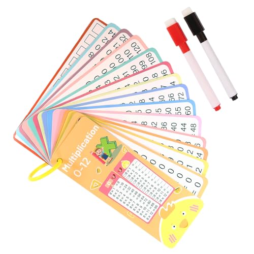 Additionssubtraktions -Flash -Karten, Flash -Karten Math | Addition Subtraction Multiplication Division Spiel | Dock -Löschung doppelseitige Bildungskarten mit Loch, interaktives Kinder, das von Stronrive