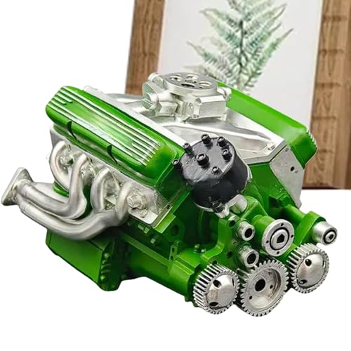 Modellmotor, Metall V8 Motor Deko, Deko Für Familie Jugendliche Erwachsene Zuhause Büro Unterricht von Stronrive