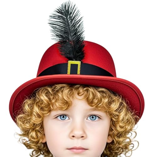 Musketier Cosplay Hut | Kinder Cosplay Hut mit Schärpe und - Leichte Kopfbedeckung Atmungsaktive Kopfbedeckung für Festivals Bühnenauftritte Musketier Cosplay Hut | Kinder Cosplay Hut mit Schärpe und - Leichte Kopfbedeckung Atmungsaktive Kopfbedeckung für Festivals Bühnenauftritte von Stronrive