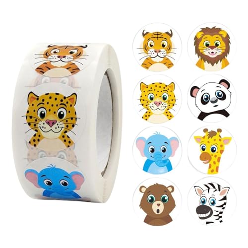 Runde Tieraufkleber | 500 Entzückende Farm Animal Sticker Sheets - Aufkleberbögen für Kinder, Geschenketiketten, jeder misst 2,5 cm im Durchmesser Runde Tieraufkleber | 500 Entzückende Farm Animal Sticker Sheets - Aufkleberbögen für Kinder, Geschenketiketten, jeder misst 2,5 cm im Durchmesser von Stronrive