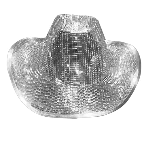 Stronrive Disco Cowboy Hut, Disco Eimer Hut, Atemberaubender Funkelnder partyshut, Silver Ball Atemberaubende Glitterys Hut, partys Kostüm Hut Für Frauen Männer Stronrive Disco Cowboy Hut, Disco Eimer Hut, Atemberaubender Funkelnder partyshut, Silver Ball Atemberaubende Glitterys Hut, partys Kostüm Hut Für Frauen Männer von Stronrive