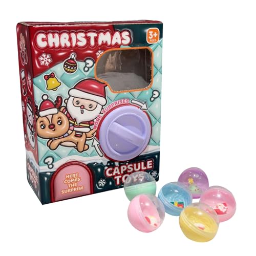 Weihnachtseierspielzeug,Weihnachts-Gashapon-Maschine | Weihnachtsverkaufsgerät,Sicherer Süßigkeitenspender mit 6 Gashapon für Mädchen, , Kinder, Kinder, Freunde Weihnachtseierspielzeug,Weihnachts-Gashapon-Maschine | Weihnachtsverkaufsgerät,Sicherer Süßigkeitenspender mit 6 Gashapon für Mädchen, , Kinder, Kinder, Freunde von Stronrive