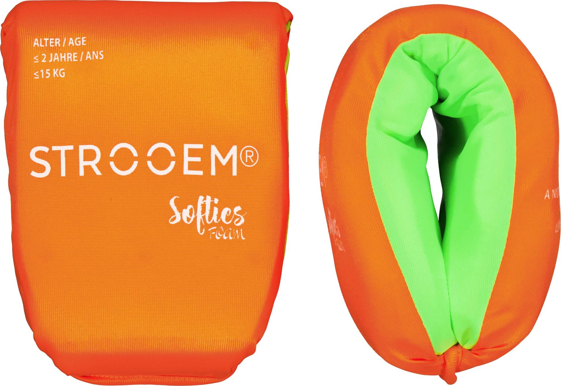 Strooem Softies Schwimmflügel, Orange-Lime, 0 Monate - 2 Jahre von Strooem