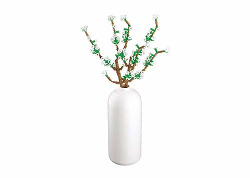Sluban Baustein-Blume mit Vase, Kreatives Bauset, 43,2 cm Höhe, Weiß und Grün, M38-B1101-15 Sluban Baustein-Blume mit Vase, Kreatives Bauset, 43,2 cm Höhe, Weiß und Grün, M38-B1101-15 von Stuban