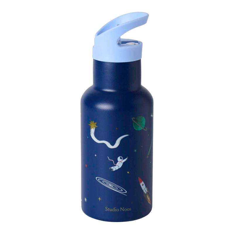 Studio Noos Edelstahl-Trinkflasche mit Strohhalm, 350ml Studio Noos Edelstahl-Trinkflasche mit Strohhalm, 350ml von Studio Noos
