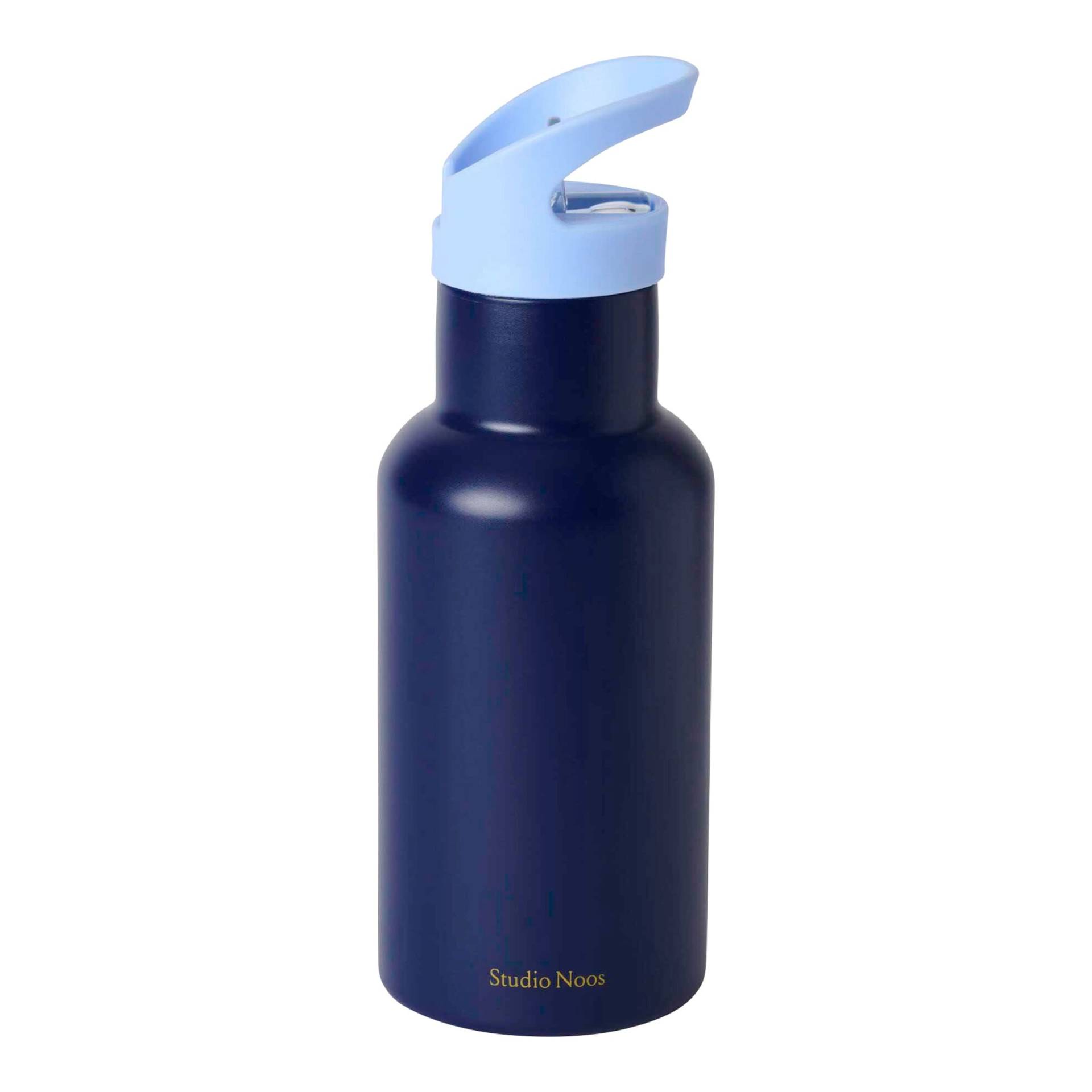 Studio Noos Edelstahl-Trinkflasche mit Strohhalm, 350ml Studio Noos Edelstahl-Trinkflasche mit Strohhalm, 350ml von Studio Noos