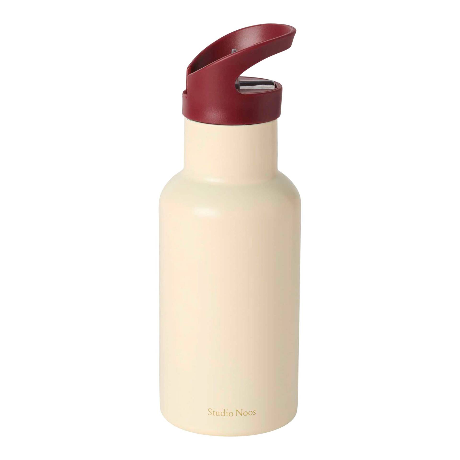 Studio Noos Edelstahl-Trinkflasche mit Strohhalm, 350ml Studio Noos Edelstahl-Trinkflasche mit Strohhalm, 350ml von Studio Noos