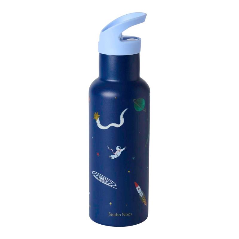 Studio Noos Edelstahl-Trinkflasche mit Strohhalm, 500ml Studio Noos Edelstahl-Trinkflasche mit Strohhalm, 500ml von Studio Noos