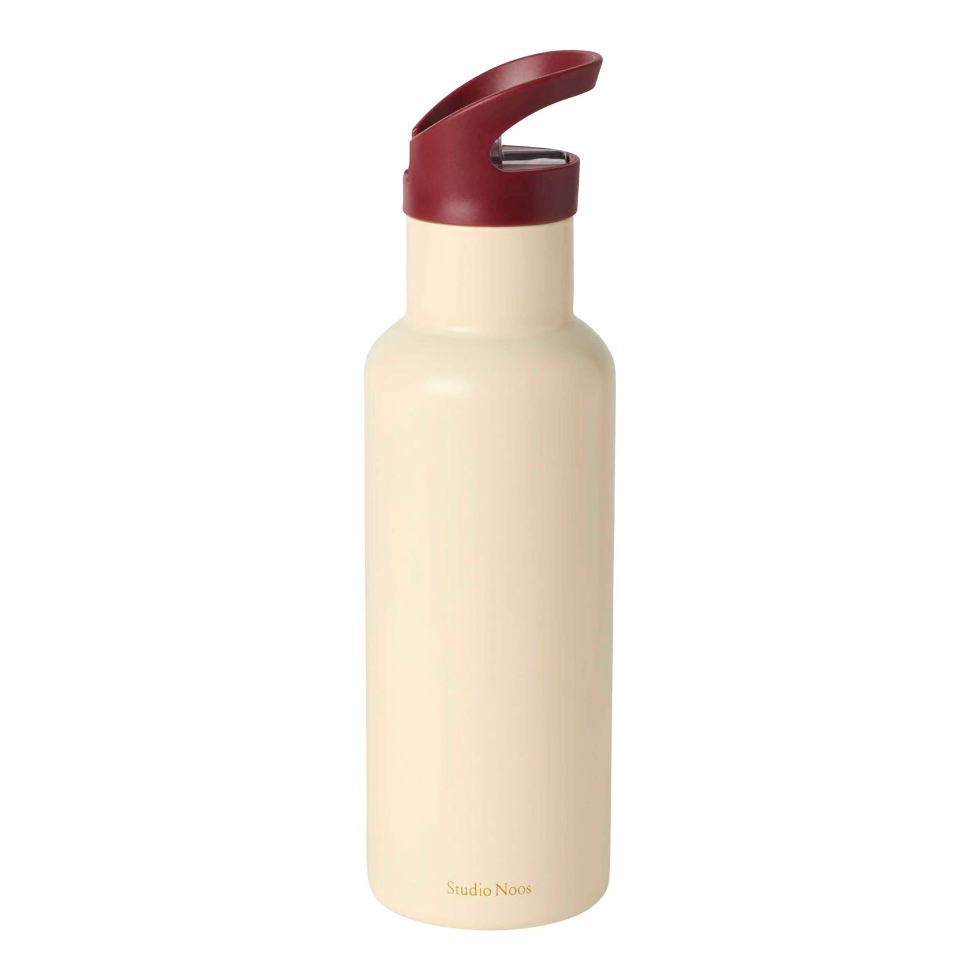 Studio Noos Edelstahl-Trinkflasche mit Strohhalm, 500ml Studio Noos Edelstahl-Trinkflasche mit Strohhalm, 500ml von Studio Noos