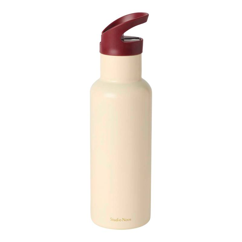 Studio Noos Edelstahl-Trinkflasche mit Strohhalm, 500ml Studio Noos Edelstahl-Trinkflasche mit Strohhalm, 500ml von Studio Noos