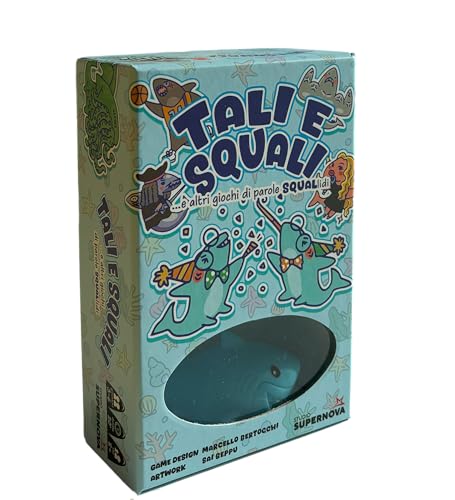 Studio Supernova - Tali und Haie - EIN Kartenspiel und schäbige Wortspiele für die ganze Familie, 3-6 Spieler, 8+, italienische Ausgabe Studio Supernova - Tali und Haie - EIN Kartenspiel und schäbige Wortspiele für die ganze Familie, 3-6 Spieler, 8+, italienische Ausgabe von Studio Supernova