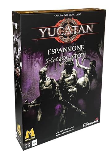 Studio Supernova - Yucatan: Erweiterung für 5-6 Spieler - Spiel zur Verwaltung von Ressourcen und gewaltsamen Kämpfen, 5-6 Spieler, 14+, italienische Ausgabe Studio Supernova - Yucatan: Erweiterung für 5-6 Spieler - Spiel zur Verwaltung von Ressourcen und gewaltsamen Kämpfen, 5-6 Spieler, 14+, italienische Ausgabe von Studio Supernova