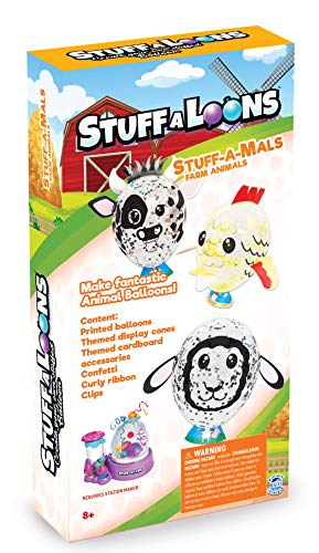 Stuff-A-Loons 37284 Stuff-A-Mals-Farm Animals, Orange, one Size von Stuff-A-Loons