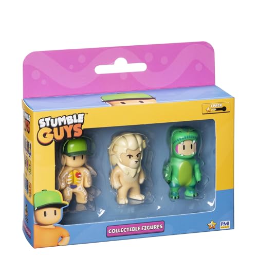 Stumble Guys - 3-Pack Figures - Inside Out, Kiara & T-Rex Guy von Stumble Guys