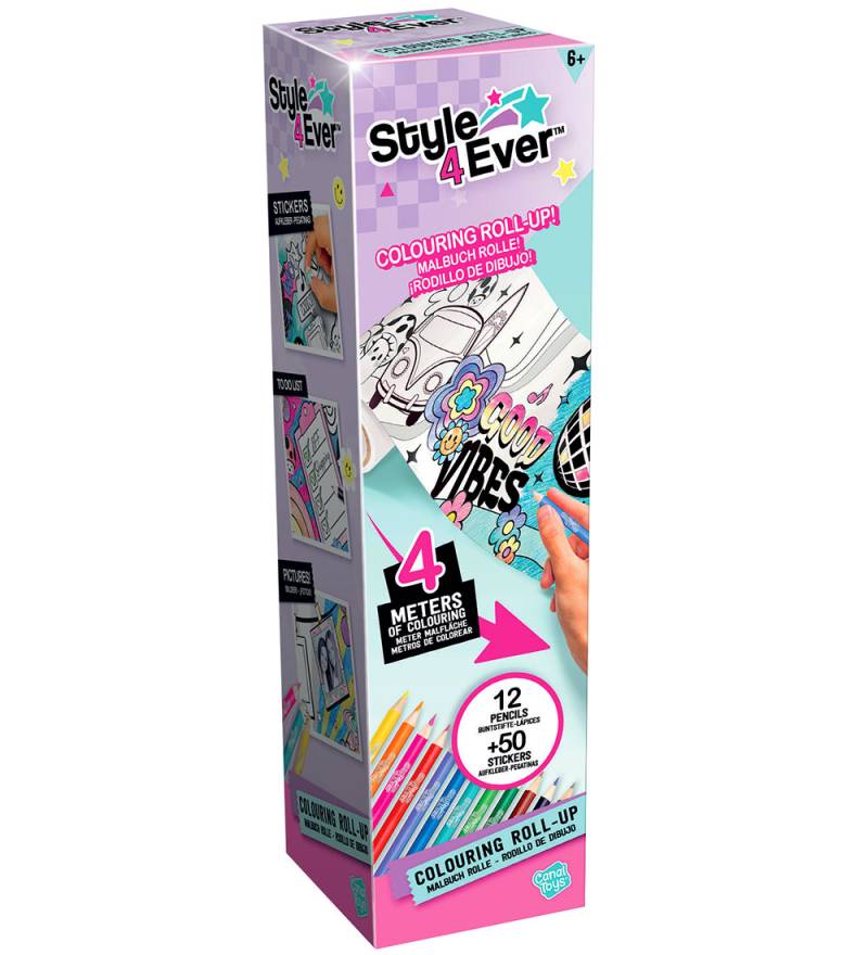 Style 4 Ever Roll-up zum Ausmalen - 4 Meter - Style 4 Ever - One Size - Kreatives Spielset Style 4 Ever Roll-up zum Ausmalen - 4 Meter - Style 4 Ever - One Size - Kreatives Spielset von Style 4 Ever