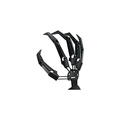 Stylebest Halloween Artikulierte Handschuhe mit Flexiblen Joint, Cosplay -Party -Dress -Up -Requisiten, Halloween -Fingern mit Fingernägeln, Lange Krallen mit Handschuhen, Gruselige (Black right hand) von Stylebest