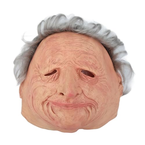 Stylebest Realistische Alte Mann Frauen Maske, Halloween -Gesichtsabdeckung, Kopfbedeckung Kopfbedeckung, für Karneval Halloween Cosplay -Party, Kostüm Maskerade Requisiten (H1415) von Stylebest