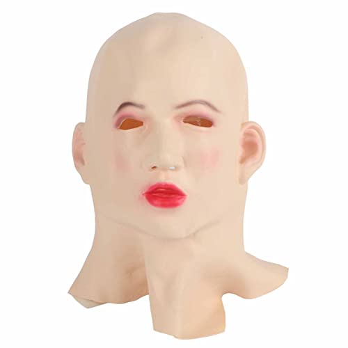 Stylebest Realistische Alte Mann Frauen Maske, Halloween -Gesichtsabdeckung, Kopfbedeckung Kopfbedeckung, für Karneval Halloween Cosplay -Party, Kostüm Maskerade Requisiten (Weiß #77) von Stylebest