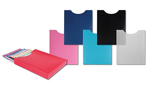 Stylex 6 Stück Heftboxen Hochformat DIN A4 aus PP, farbig Sortiert - 6 von Stylex
