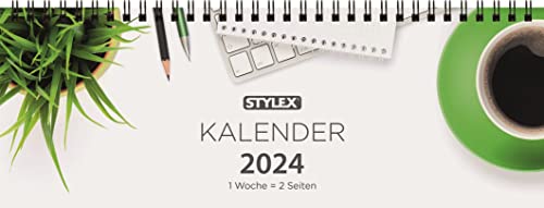 Stylex 43757 - Schreibtischquerkalender, Planer, Organizer 2024, zwei Seiten pro Woche, inklusive Schulferientermine Stylex 43757 - Schreibtischquerkalender, Planer, Organizer 2024, zwei Seiten pro Woche, inklusive Schulferientermine von Stylex