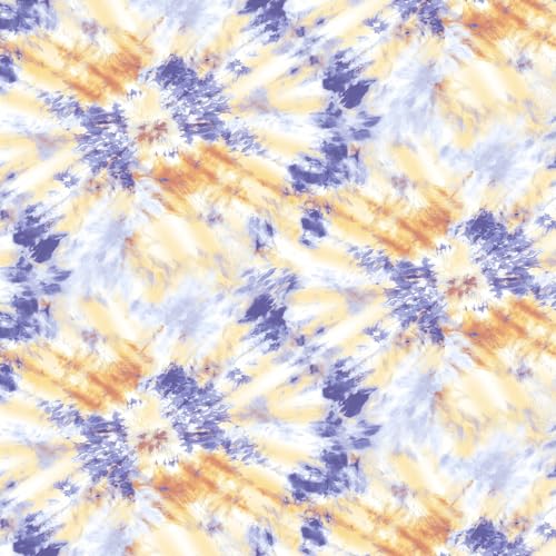 STYLISH FABRIC 147,3 cm breiter bedruckter Hi-Multi-Chiffon-gewaschener Stoff, weiches Material, Bekleidung, Vorhänge, Stirnband, Accessoires, Heimdekoration, Schule und DIY-Projekt, Immergrün, Mango von Stylish FABRIC