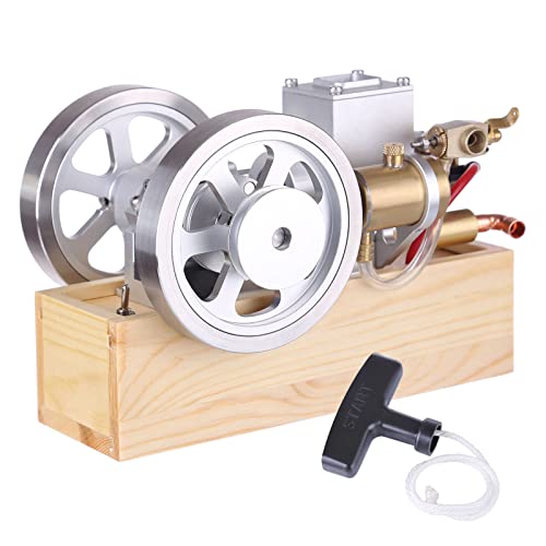 Dampfmaschinen-Modellbausätze, Verbesserter horizontaler, feststehender, wassergekühlter Benzinmotor mit Handstarter für wissenschaftliche Experimente von Stylomira