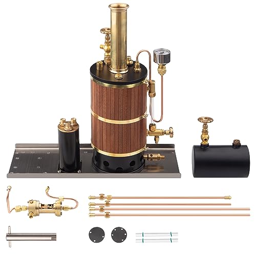 Messing -Dampfkessel -Kit für Schiffsdampfmotormodell, vertikales Dampfkesselmodell, Motoren Bildungsingenieurwesen Modell von Stylomira