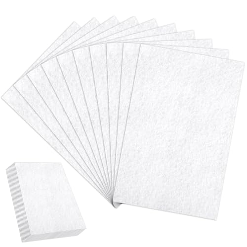 Weiße Filz Blätter, 10 Stück Zum Basteln - Steife Handwerks-Hobby-Filz Platten, Dicke Weiche Woll Gewebe Für Heimwerker Kunst Und Näh Projekte, Bastel Bedarf Weiße Filz Blätter, 10 Stück Zum Basteln - Steife Handwerks-Hobby-Filz Platten, Dicke Weiche Woll Gewebe Für Heimwerker Kunst Und Näh Projekte, Bastel Bedarf von Styquenzer