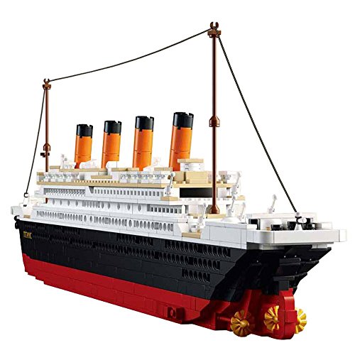 SuSenGo Lego Titanic Bausteine Schiff Spielzeug, Lego Titanic Modell für Kinder Erwachsene enthält 1021 Bausteine von SuSenGo