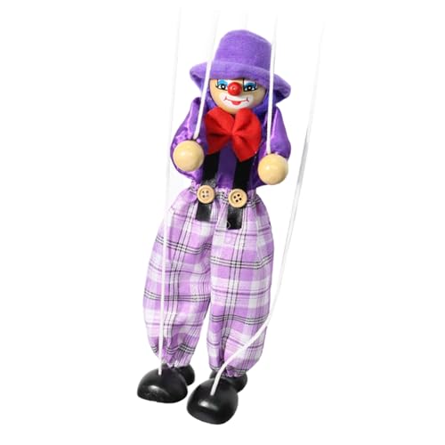 Pull-line Puppe, Aktivität, Hand-Marionette, Spielzeug, interaktive Hands-on-Übung, Clown, Handarbeit, Spielzeug, Haushalt, Lila von Suammiitstrieadea