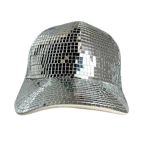 Suammiitstrieadea Discokugel-Spiegelhut, Geburtstagszubehör, Disco-Kappe für Bühne, Hochzeit, Club, Bar Suammiitstrieadea Discokugel-Spiegelhut, Geburtstagszubehör, Disco-Kappe für Bühne, Hochzeit, Club, Bar von Suammiitstrieadea