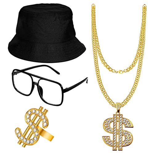 Suammiitstrieadea Hip-Hop-Kostüm-Set, Rapper-Anhänger, Outfits für Partyzubehör, Cosplay Suammiitstrieadea Hip-Hop-Kostüm-Set, Rapper-Anhänger, Outfits für Partyzubehör, Cosplay von Suammiitstrieadea