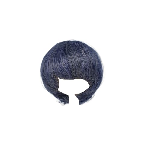 Suammiitstrieadea Hochtemperaturfaser-Puppenperücke, tragbar, DIY, dekorativ, kurzes Haar, einfarbig, Puppen-Haarteil, Ornament-Zubehör, Blau / Grau Suammiitstrieadea Hochtemperaturfaser-Puppenperücke, tragbar, DIY, dekorativ, kurzes Haar, einfarbig, Puppen-Haarteil, Ornament-Zubehör, Blau / Grau von Suammiitstrieadea