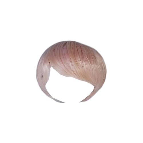 Suammiitstrieadea Hochtemperaturfaser-Puppenperücke, tragbar, abnehmbar, Ersatz für kurzes Haar, einfarbig, Haarteil, Dekoration, Ornament, Zubehör, Rosa Suammiitstrieadea Hochtemperaturfaser-Puppenperücke, tragbar, abnehmbar, Ersatz für kurzes Haar, einfarbig, Haarteil, Dekoration, Ornament, Zubehör, Rosa von Suammiitstrieadea