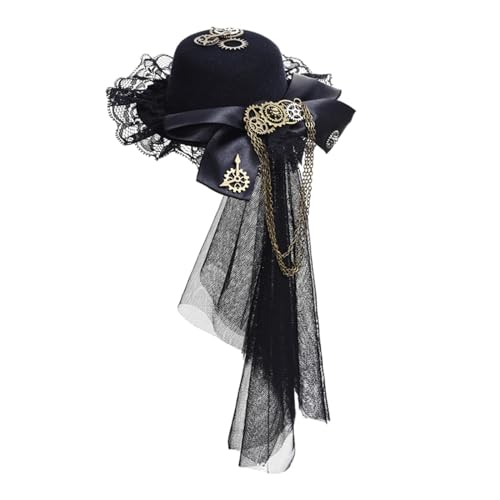Suammiitstrieadea Steampunk Mini-Zylinderhut, Party-Hut, Haar-Accessoires für Urlaub, Cocktail-Tanz Suammiitstrieadea Steampunk Mini-Zylinderhut, Party-Hut, Haar-Accessoires für Urlaub, Cocktail-Tanz von Suammiitstrieadea