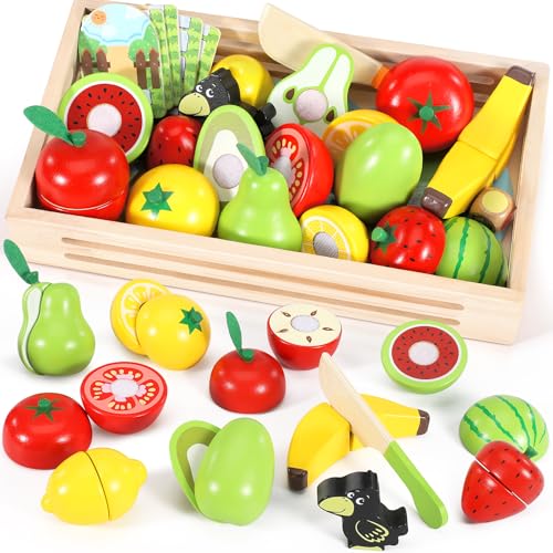 Subtail Obstgarten Spielzeug ab 2 Jahre - 2 in 1 Obst Zum Schneiden - Spielküche Zubehör Holz - Holzspielzeug Küche - Küchenzubehör Kinder Holz - Brettspiele Obstgarten Spiele ab 2 3 Jahre Subtail Obstgarten Spielzeug ab 2 Jahre - 2 in 1 Obst Zum Schneiden - Spielküche Zubehör Holz - Holzspielzeug Küche - Küchenzubehör Kinder Holz - Brettspiele Obstgarten Spiele ab 2 3 Jahre von Subtail