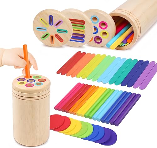 Montessori Spielzeug ab 1 Jahr, 3-in-1 Montessori Spielzeug ab 1 2 3 Jahre Sortieren Stapeln von Spielzeug von Sudadera