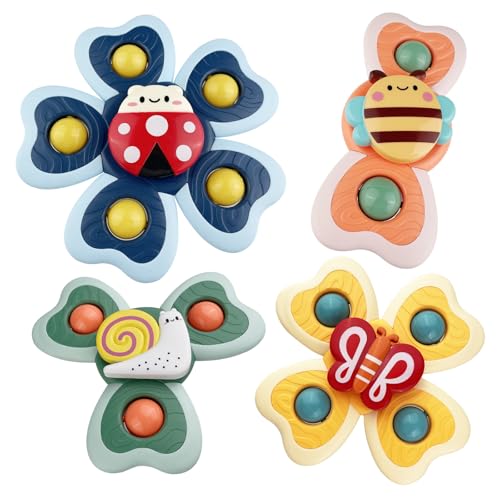 Sudnsadaks 4 Stück Saugnapf Spielzeug Kinder, Badewannenspielzeug, Sensorik Spielzeug für Baby, Saugnapf Drehspielzeug, Tisch Saugnapf ab 1 Jahr Badespielzeug Saugnapf Spielzeug Kinder Baby Geschenke Sudnsadaks 4 Stück Saugnapf Spielzeug Kinder, Badewannenspielzeug, Sensorik Spielzeug für Baby, Saugnapf Drehspielzeug, Tisch Saugnapf ab 1 Jahr Badespielzeug Saugnapf Spielzeug Kinder Baby Geschenke von Sudnsadaks