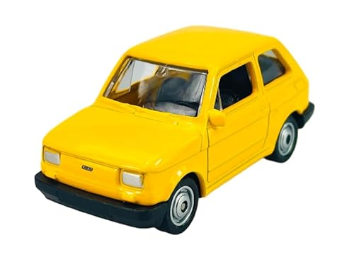 Welly FIAT 126 Gelb Polski FIAT 126p 1972-2000 1/60 1:60 7cm Modell Auto Die Cast Neu im Kasten von Sudsty