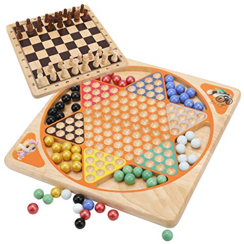 2 In 1 Dame & Flug Schach Combo Set Holz Vorschul Kinder Pädagogisches Spielzeug Tisch Puzzle Bord Kinder Pädagogisches Spielzeug von SueaLe