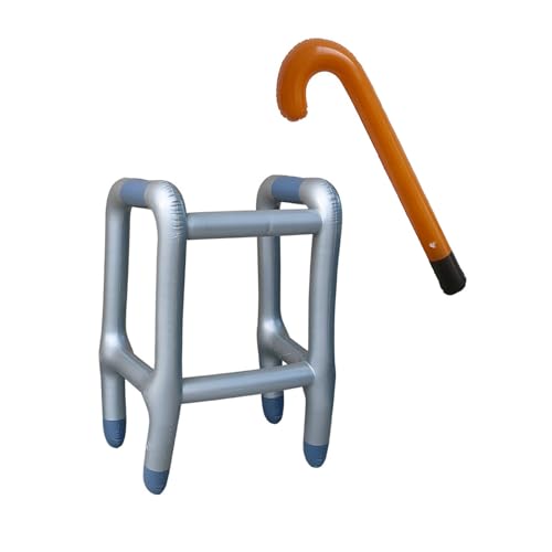 Aufblasbare Walker Und Cane Set Für Rentenfeier Oder Cosplay Fun PVC Carnivals Halloween Requisiten von SueaLe